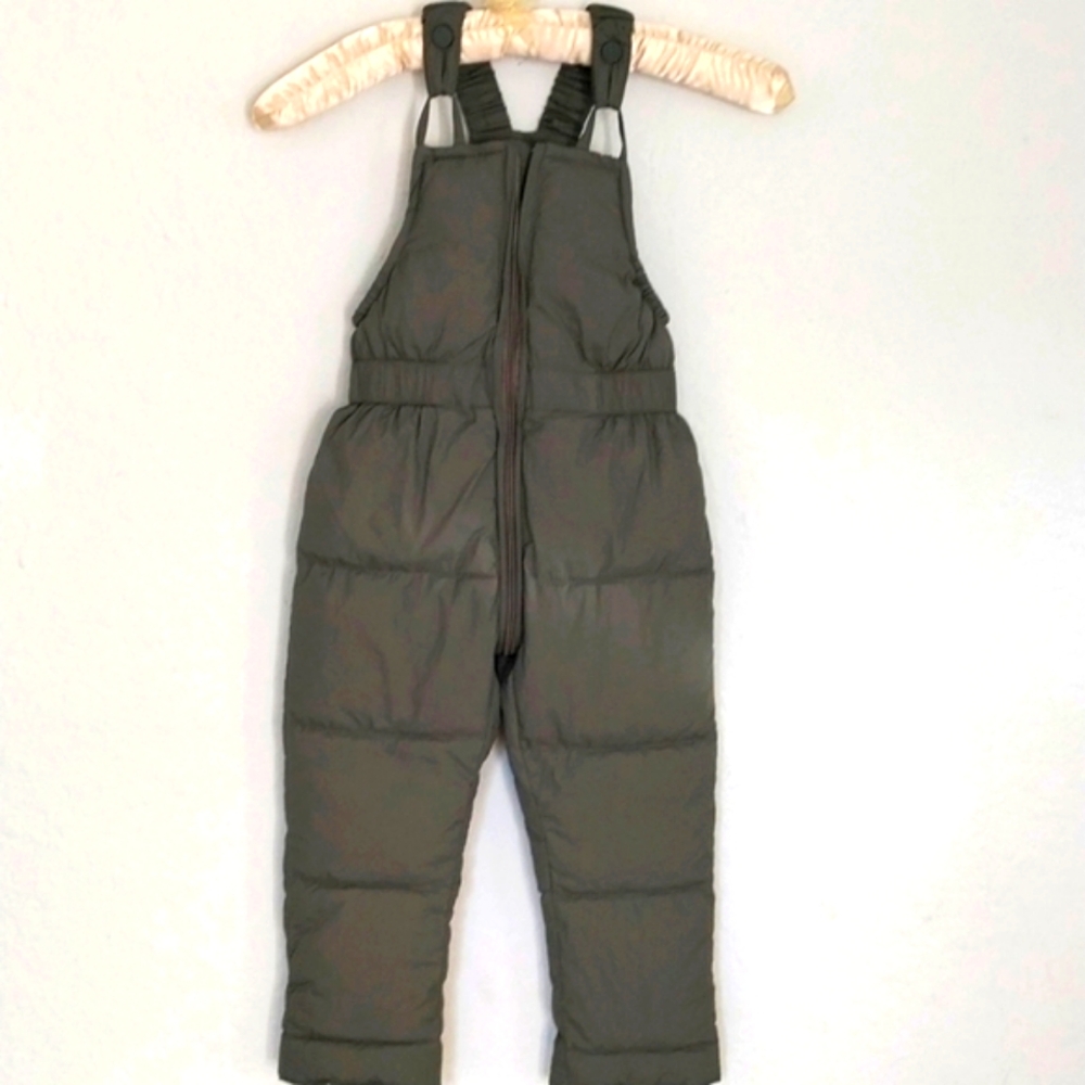 Snow Bib Overall One Piece Olive Green Tot Snow Suit Needs Measured Tags Off